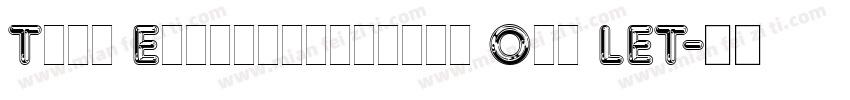 Type Embellishments One LET字体转换